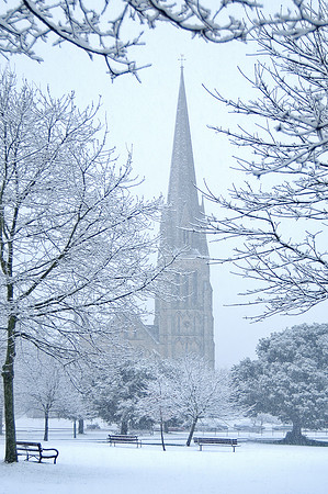 Christ Church in the Snow - Bristol